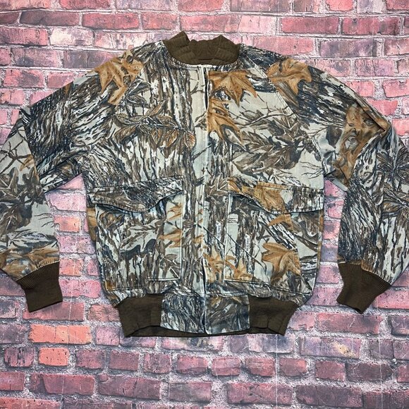Duxbak Other - Vintage Duxbak Jacket Mens Large Camo Bomber Hunting Realtree Made USA Zip 90s